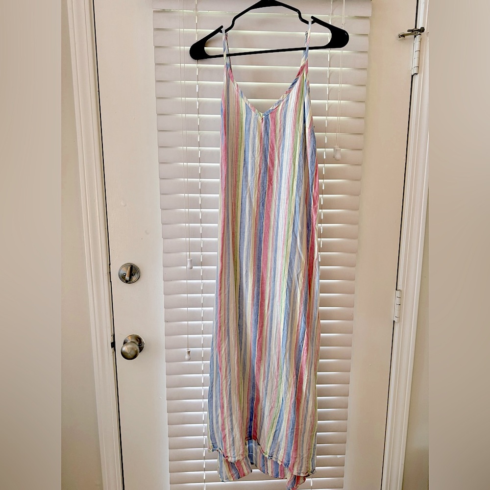 Multicolored Linen Sun Dress